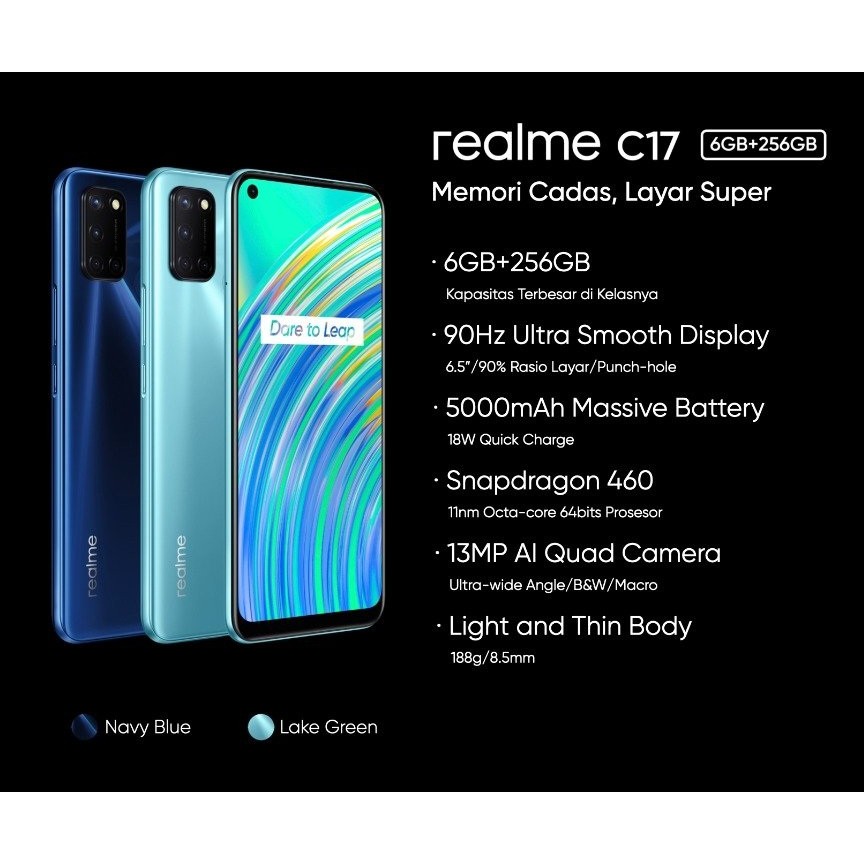 Realme C17 Ram 6 256GB Termurah Garansi Resmi