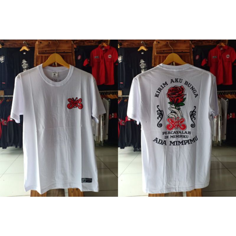 TSHIRT-KAOS SLANK-MAWAR MERAH-PAKAIAN PRIA-KAOS BANDUNG-KAOS DISTRO-UNACLOTH83