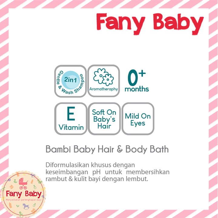 BAMBI BABY HAIR &amp; BODY BATH 2IN1 200ML