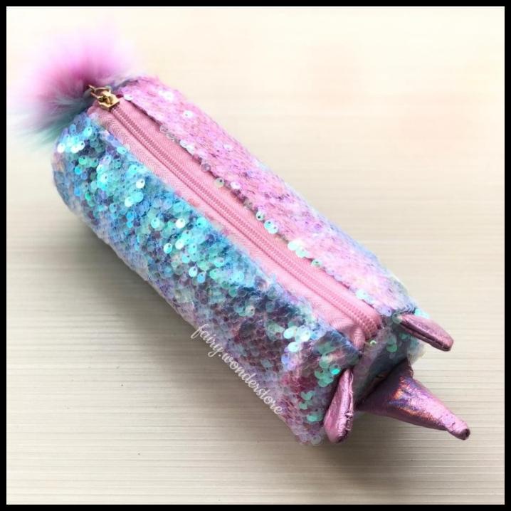 

Force | Kotak Pouch Tempat Pensil Anak Sekolah Sequin Holo Unicorn Bulu