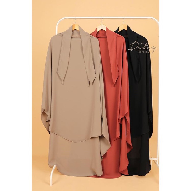 DITSY MOSLEM/FRENCH KHIMAR/KHIMAR DITSY/JILBAB DITSY/BERGO DITSY/RAWDA DITSY/VEIL DITSY/RAWDA FORMAL