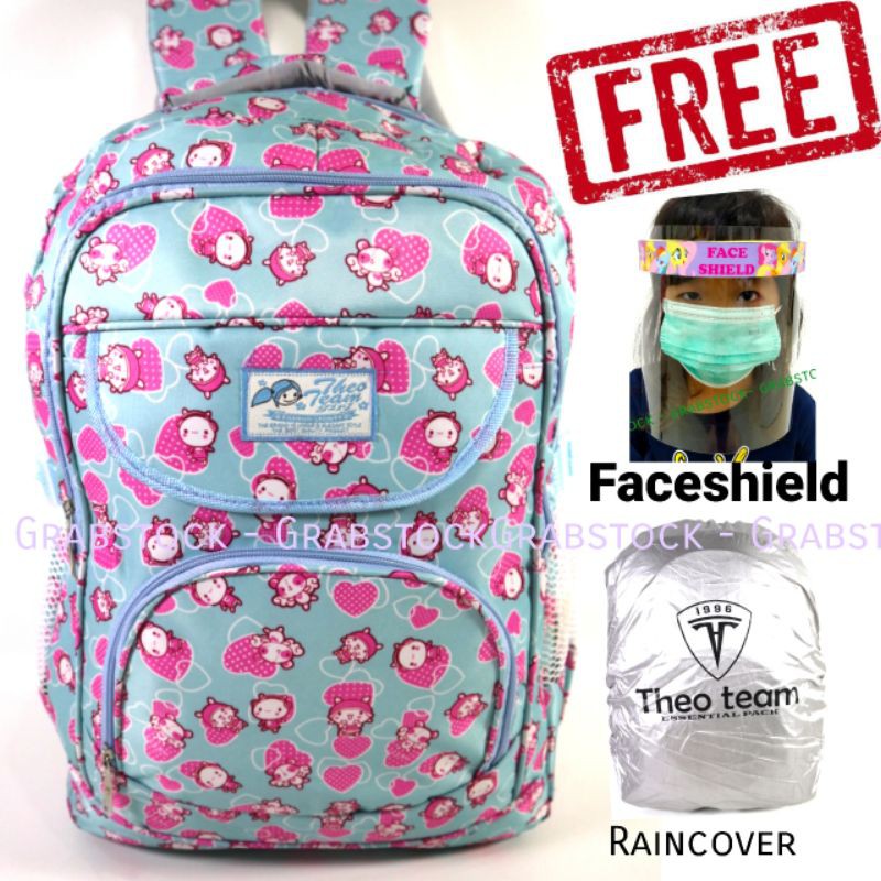 Ransel Laptop Girl Raincover n Free Gift From Grabstock