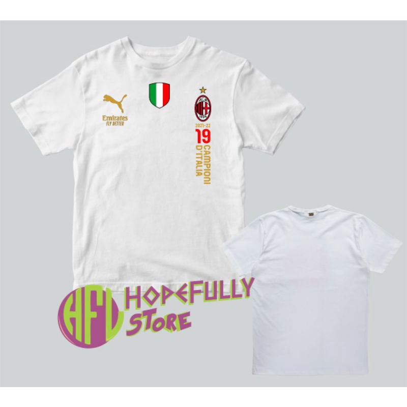 Kaos AC Milan Scudetto Juara Liga / Kaos Campioni AC milan