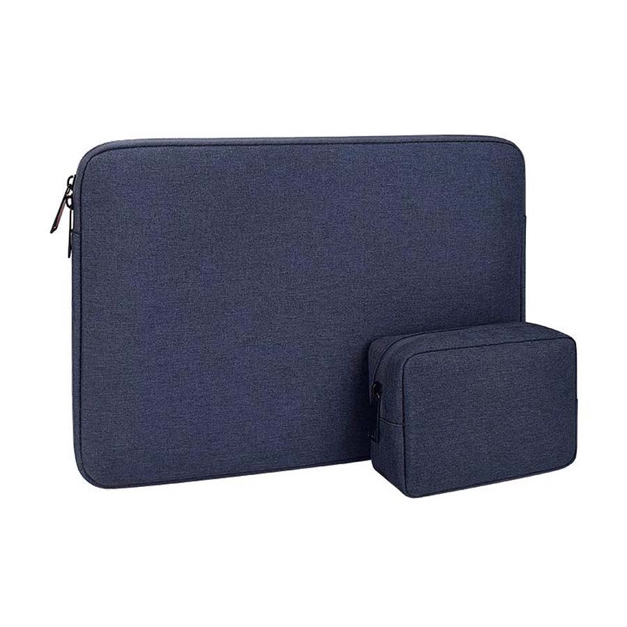 Tas Laptop Softcase Waterproof Nylon set High Quality 11 12 13 14 15 16 inch-HITAM