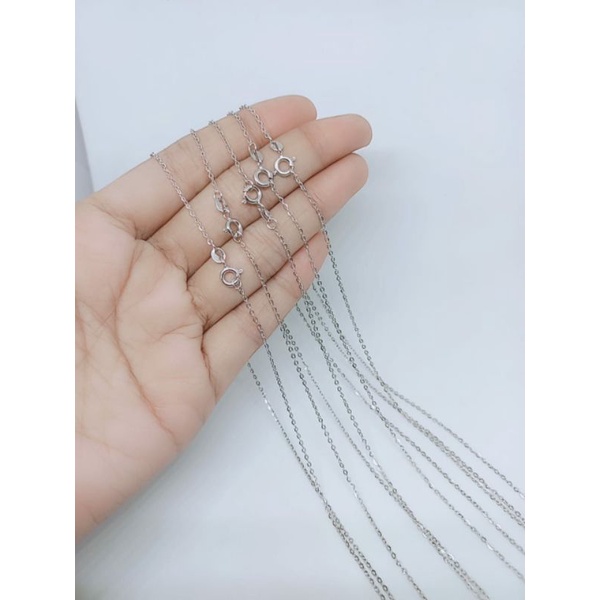 kalung perak 925 asli lapis emas kalung mini fansy kalung fashion import silver925