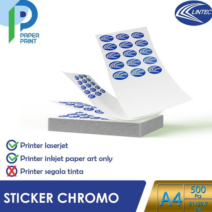 

Sticker CHROMO Glossy Premium Quality Uk. A4 Isi 500 Lembar Pas 1 Rim