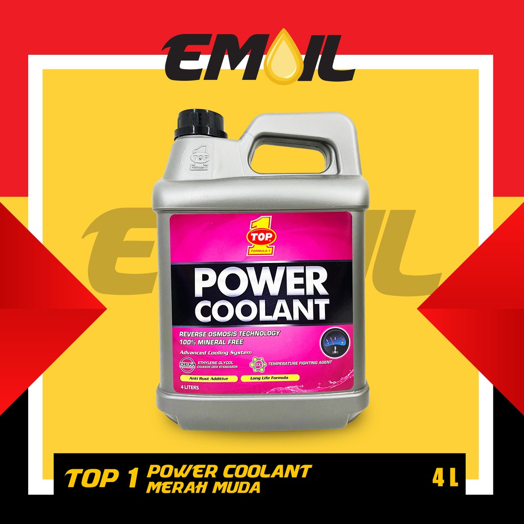 Air radiator top 1 power coolant pink merah muda isi 4 liter | Shopee ...