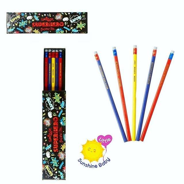 

Smiggle Superhero Pencils 5in - Pensil Smiggle Superhero Ori