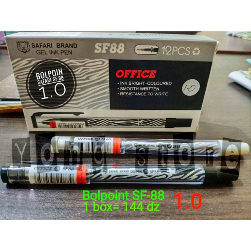 

Bolpoin gel ink pen Safari SF-88 murah tebal / bulpen pena tizo 1.0mm (1pcs) / ballpoint pulpen gel liner safari grosir bolpen