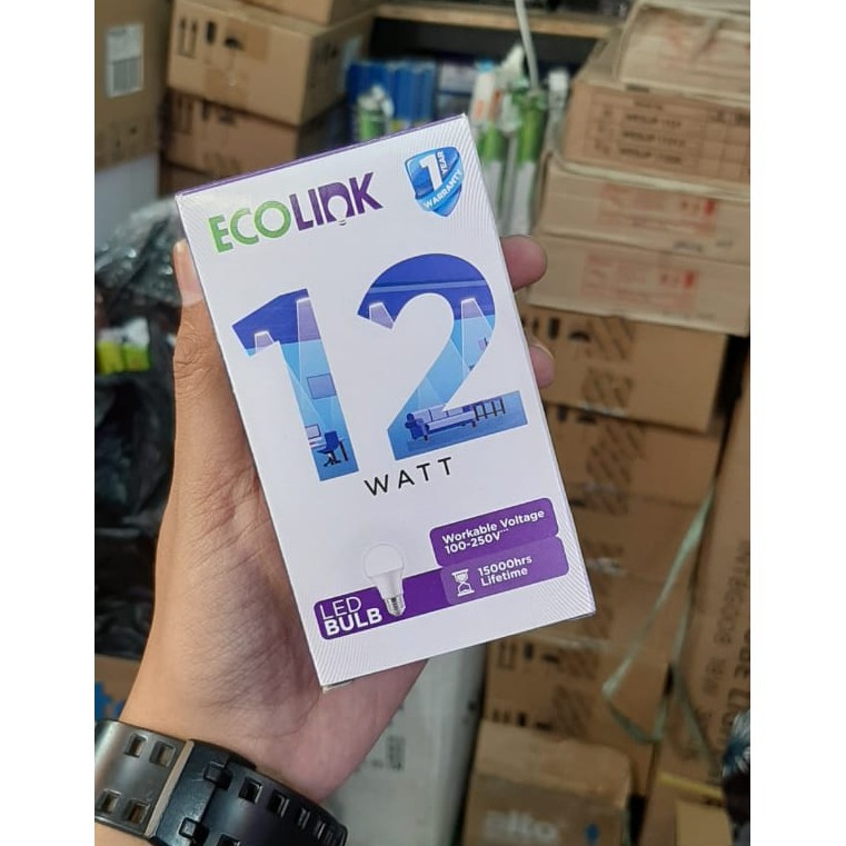 Ecolink LED Bulb 12 Watt LAMPU LED BULB ECOLINK 12W E27 PUTIH dan KUNING