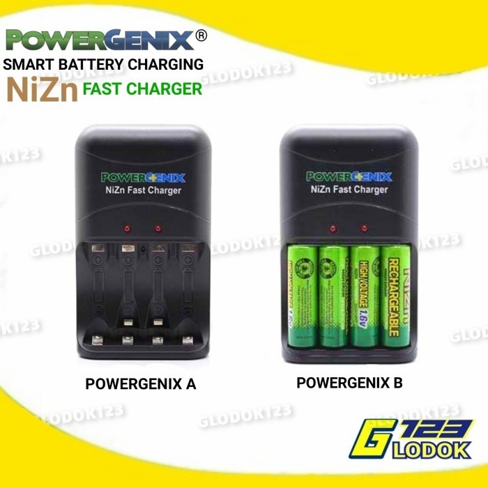 Fast Quick Charging Baterai Cas Batre AA 1.6V NiZn Tamiya Mini 4WD