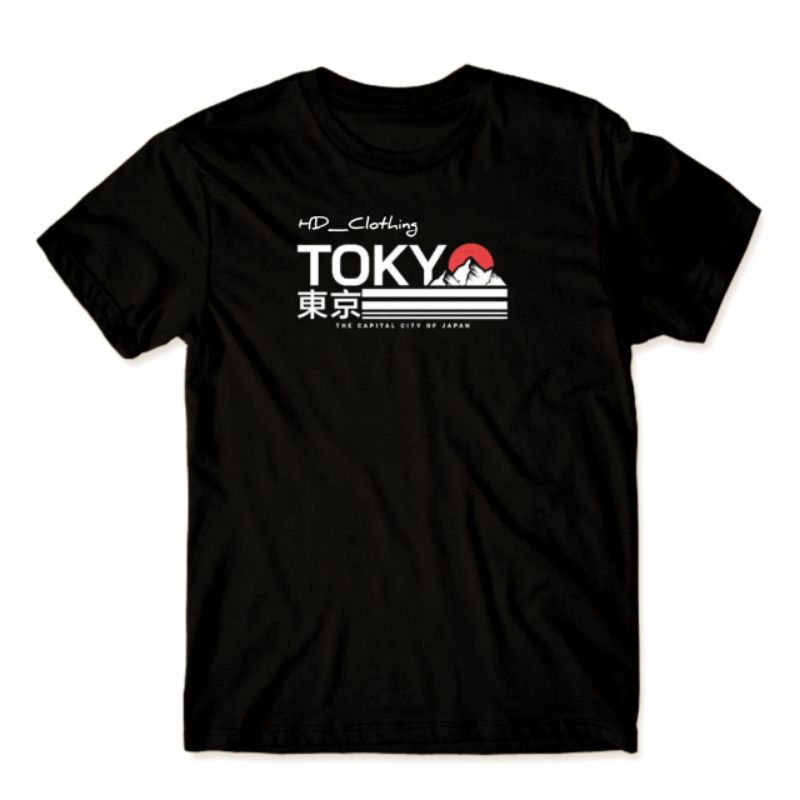 kaos Tokyo japan S - XXL pakaian pria baju pria