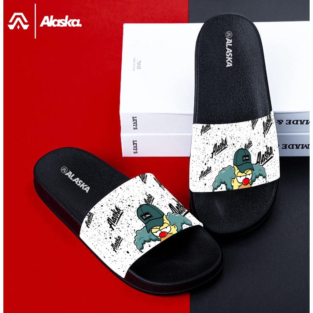 Sandal Slop Pria Sandal Distro Alaska Original Murah