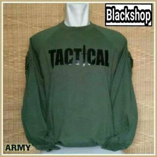 Download Baju Kaos Polos Tactical Army Outdoor Lapangan Lengan Panjang Shopee Indonesia