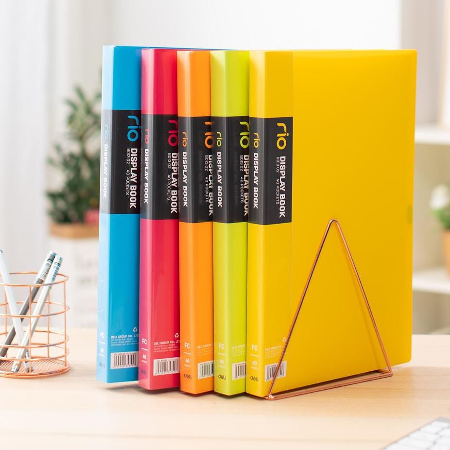 

SALE~>> Clear Holder DELI Display Book RIO 40 lembar - EB01302 [88]