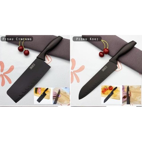 Pisau Dapur Stainless Knife Anti Lengket Tajam Memotong daging/ memotong sayuran/pisau buah/mengupas