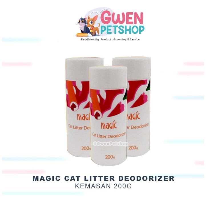 Magic Cat Litter Deodorizer 200gr - Penghilang bau pasir gumpal