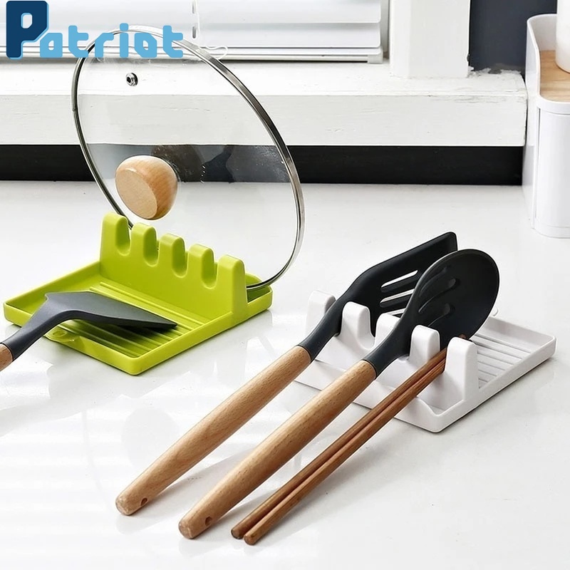 1PCS Kitchen Non-slip Storage Racks with Drip Pad,for Brushes, Spatulas, Ladles Forks,Spoon, Pot Cover,Kitchen Utensil