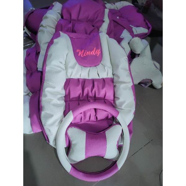 sarung jok mobil model sofa Agya Brio