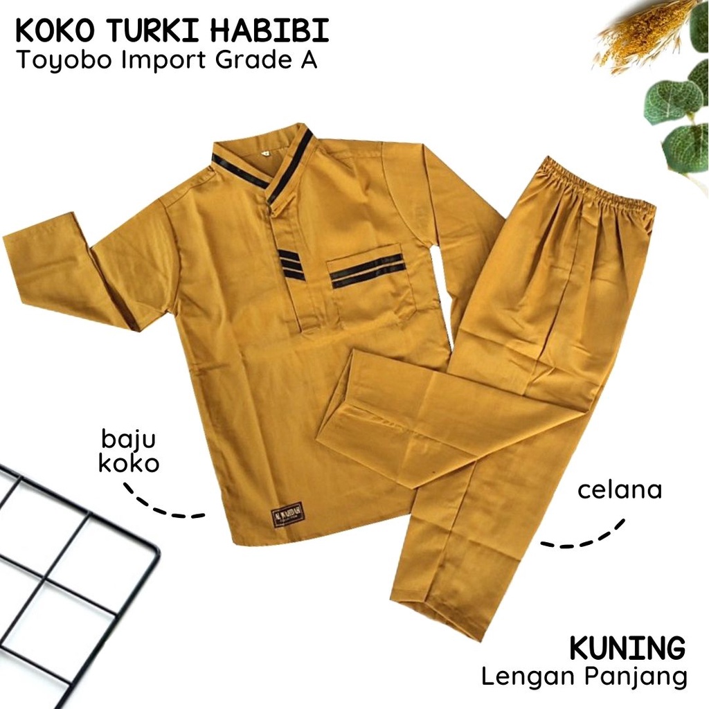 Baju Setelan Koko Anak Turki Umur 3-12 Tahun Lengan Pendek Set Koko Anak Premium ORIGINAL