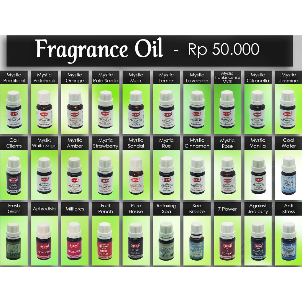 Aromatic Fragrance Oil HEM - Buy 2 Get 1 FREE