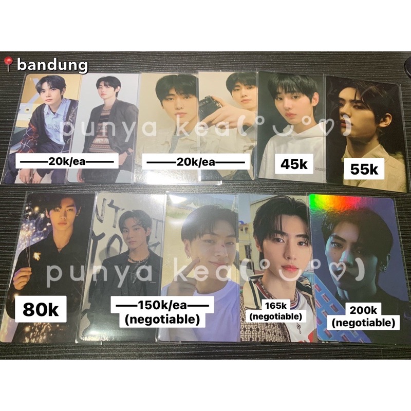 Official photocard PC Sunghoon Sh Jay Jungwon Jw Heeseung Hee Dimension Dilemma Odysseus Esse Tuspi 