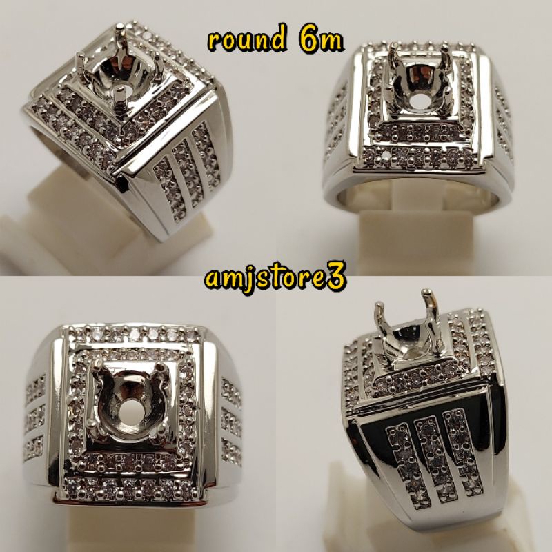 ring cincin emban alpaka super full zircon microsetting
