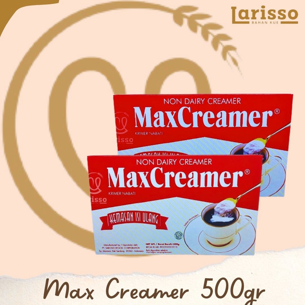 

MAX CREAMER NON DAIRY CREAMER 500GR