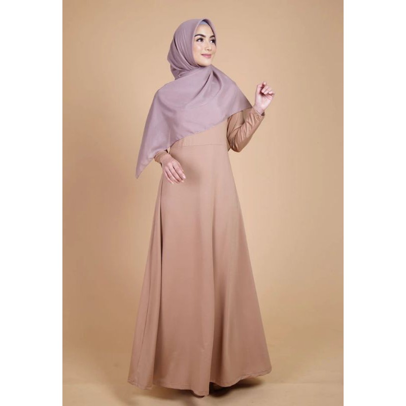 ELZATTA GAMIA AZRA GAMIS INNER DRESS POLOS BAHAN SPANDEX UKURAN S M L XL