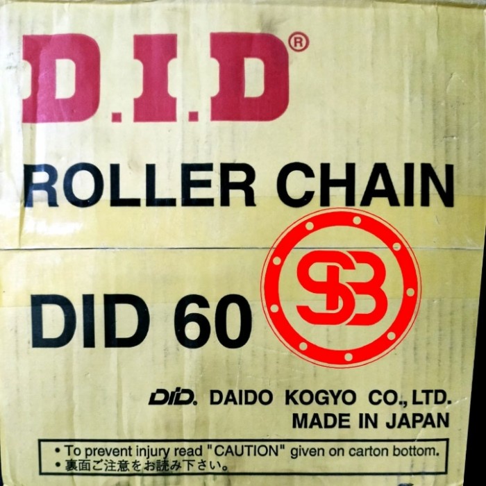 Roller Chain RS 60-1 DID JEPANG Rantai Sprocket Single DAIDO JAPAN