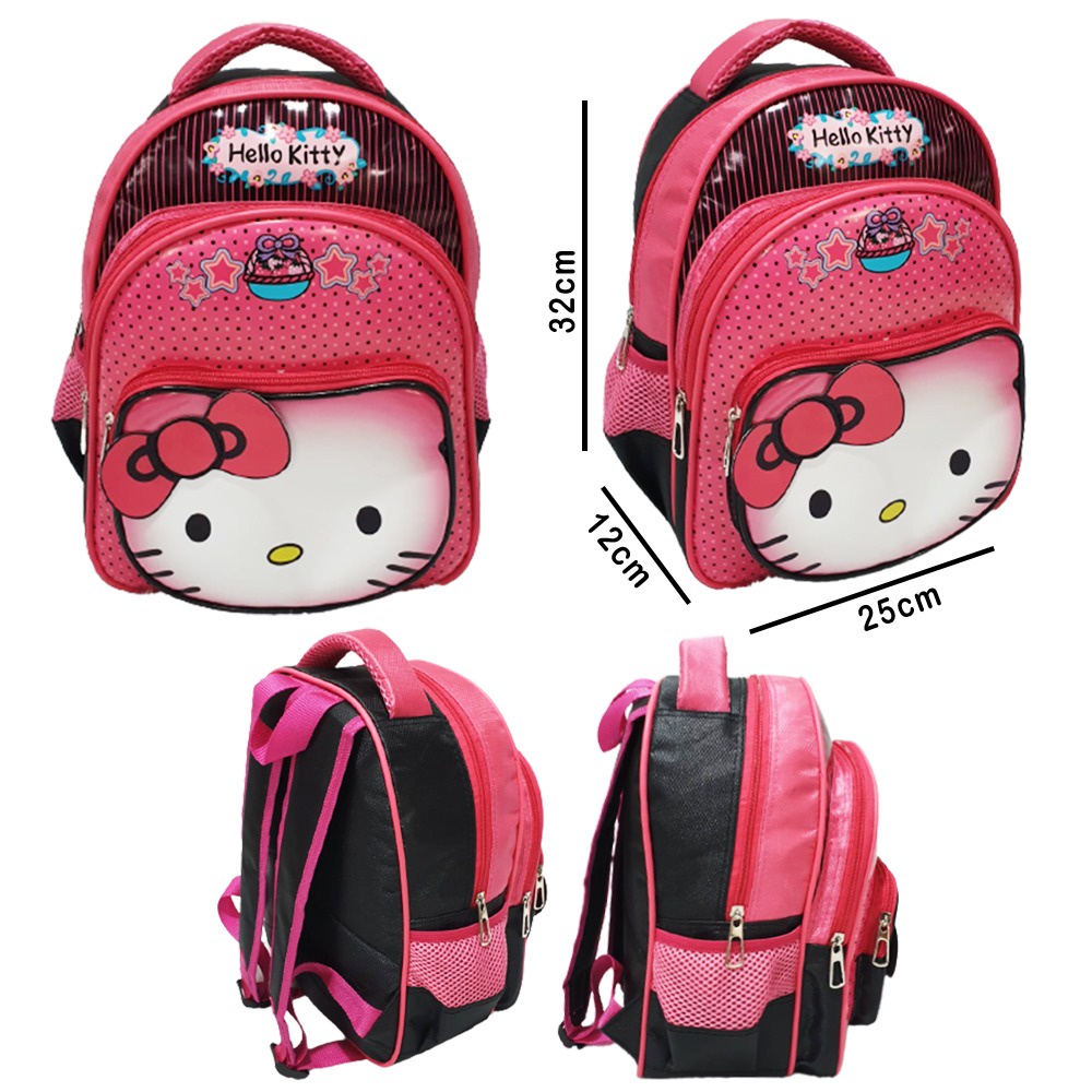 PROMO TAS Ransel Anak TK Atau Play Group / Paud Bahan Tahan Air Gambar Anak Cewek Lengkap