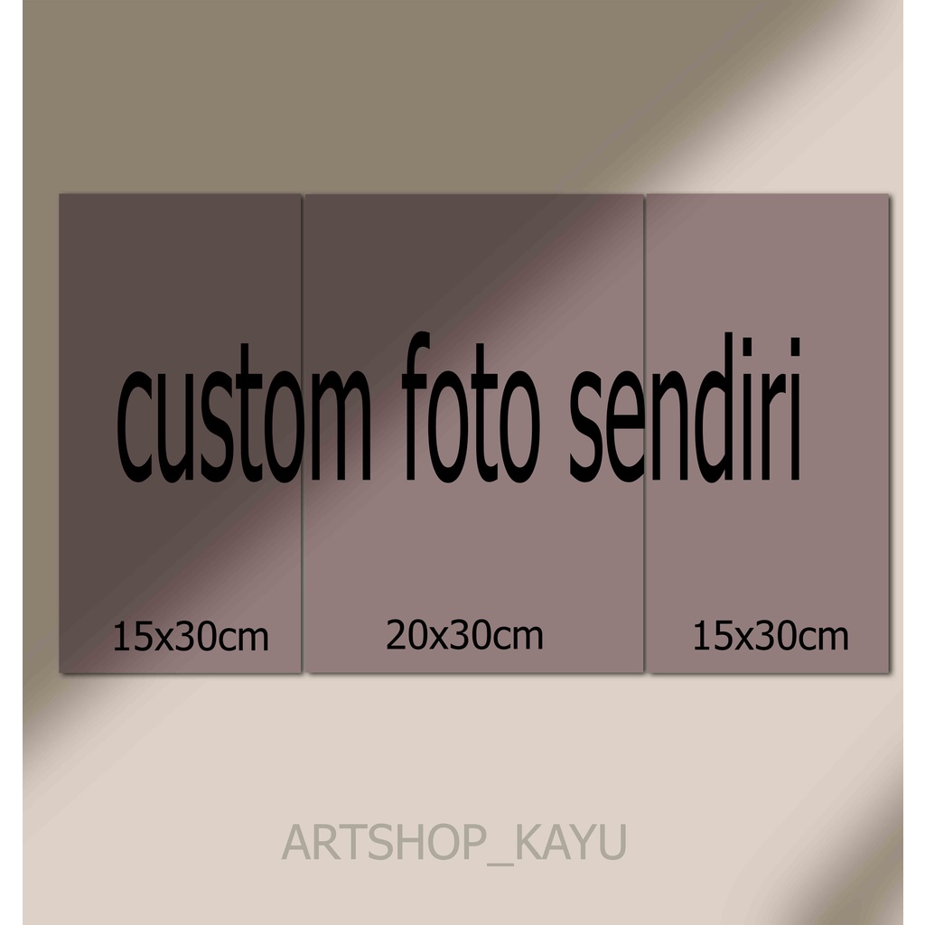 custom Foto Multypanel custom foto sendiri ukuran 15x30cm,20x30cm,15x30cm