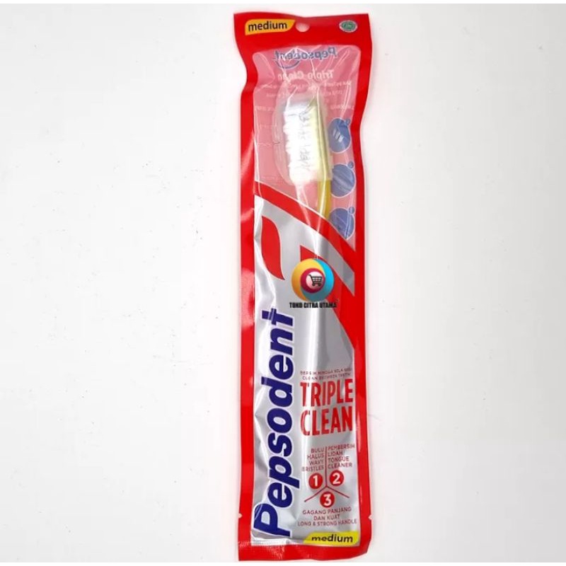 PEPSODENT SIKAT GIGI MEDIUM DAN SOFT