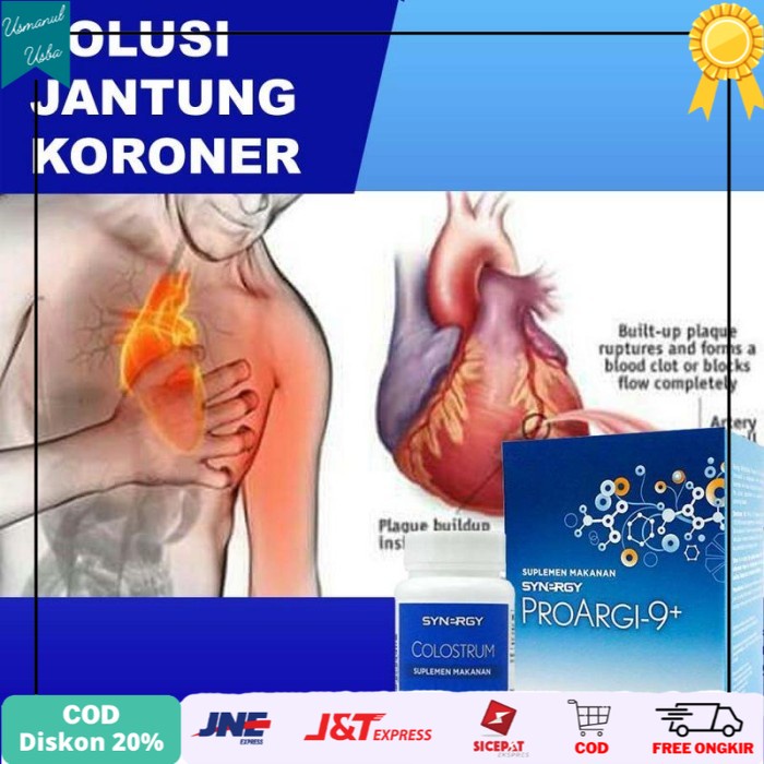 

❤COD❤ Obat Herbal Jantung Koroner Proargi-9 Plus dan Colostrum Synergy