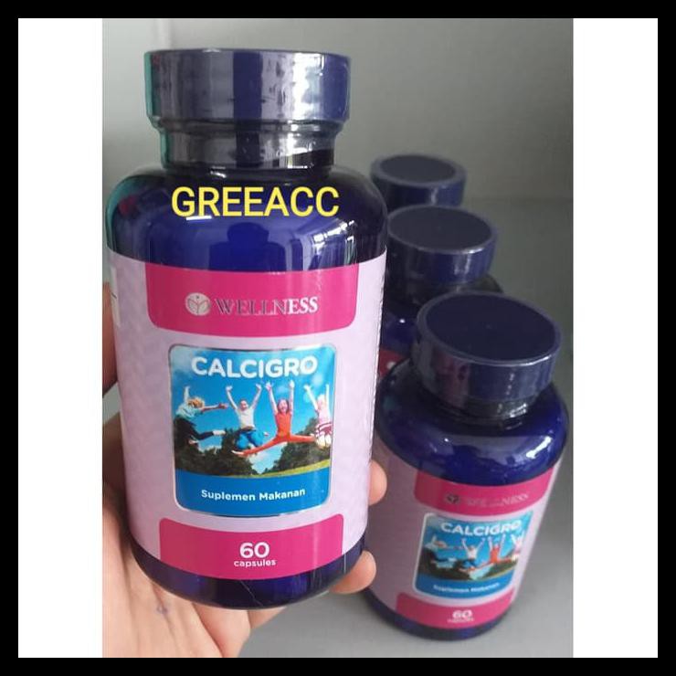Wellness Calcigro 60 Kapsul Calcigrow Calcium Boron Calci Gro Grow