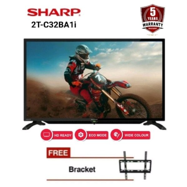 Miliki SHARP 2T-C32BA1 LED TV 32 INCH NEW C32BA1i - FREE BRACKET Terjangkau
