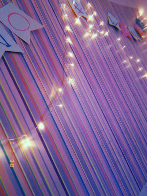 S017ls Wallpaper Sticker Ku Garis Pink 45cm X9-10m Wallpaper Dinding