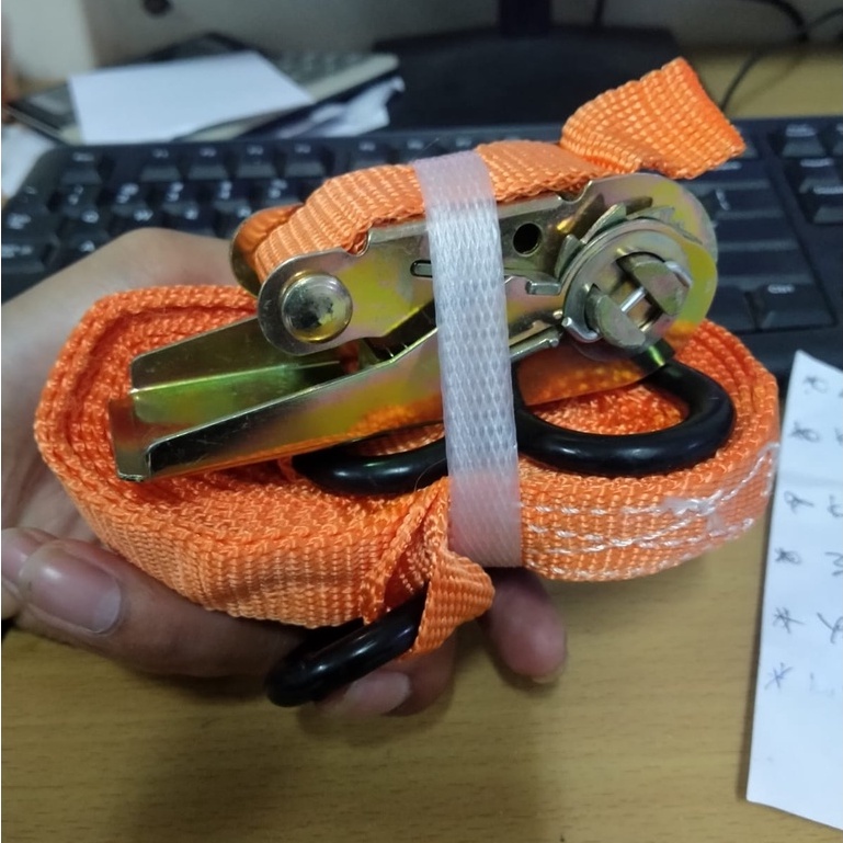 kualitas KUAT BOS Tali pengikat barang 1&quot; x 5m Rachet tie down TOMCAT