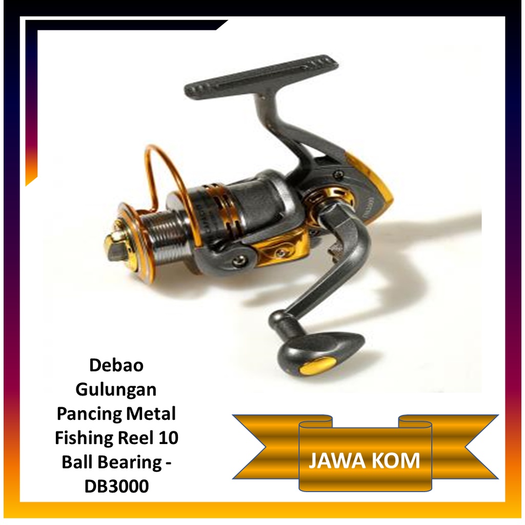 REEL PANCING BAGUS Metal Fishing Reel 10 Ball Bearing - DB3000