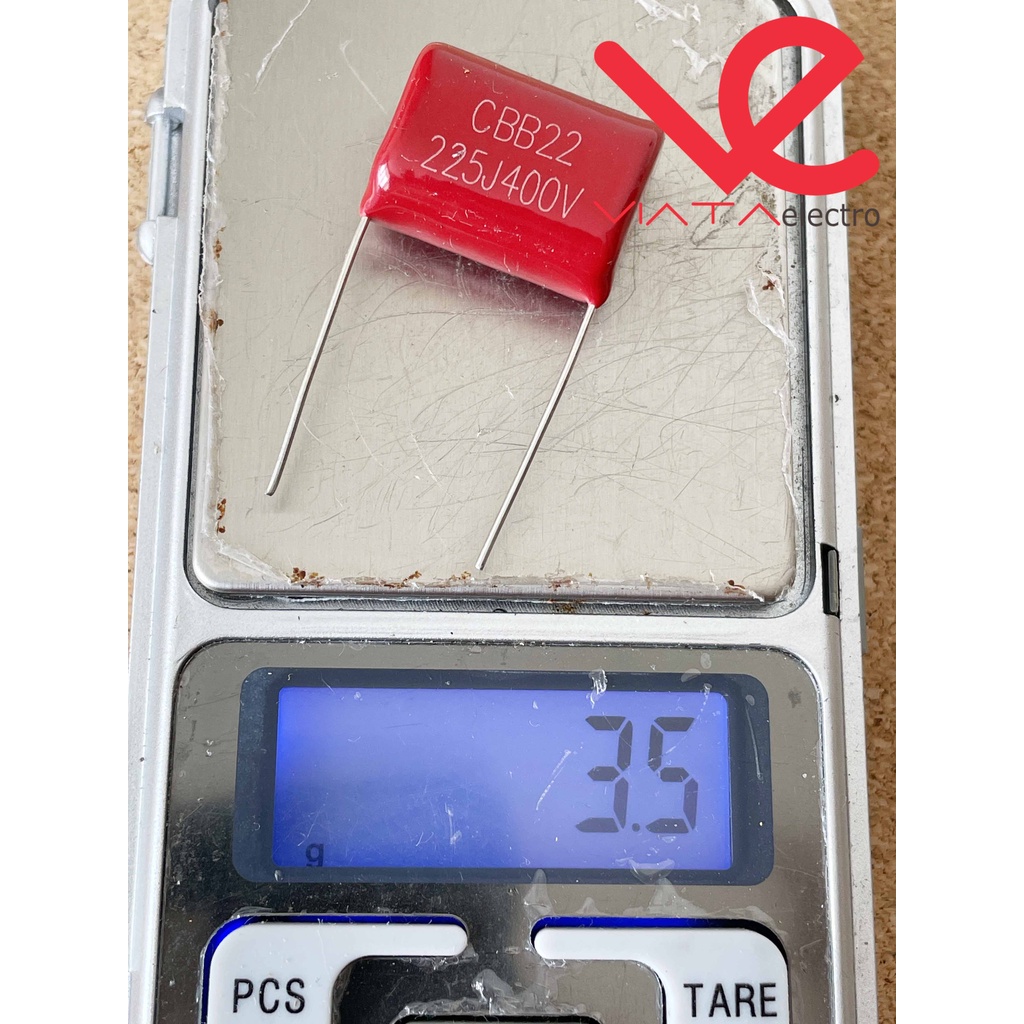 MILAR 225 400V KAPASITOR MILAR 225J 400V MYLAR 400 VOLT