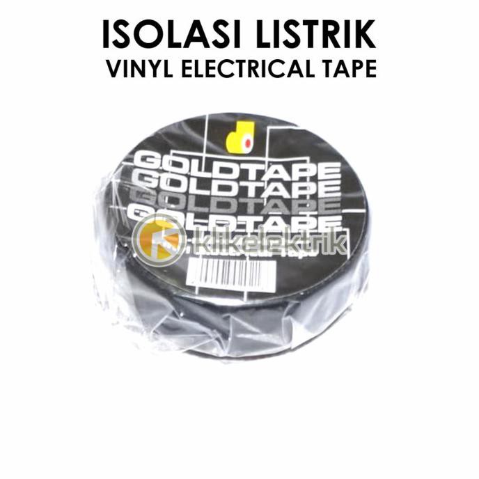 

Isolasi Listrik Kecil Hitam Vinyl Electrical Tape Goldtape Black