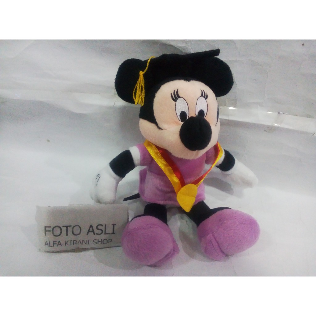 

Boneka wisuda lucu Minnie Mouse kado hadiah spesial lulus kelulusan