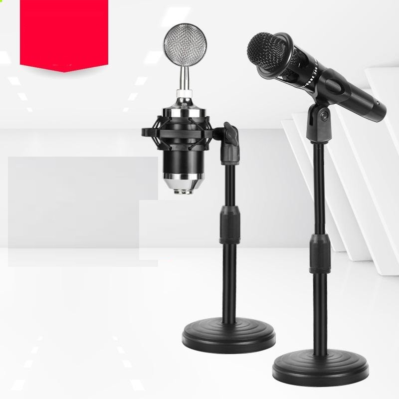 Stand Mic Meja Holder Dudukan Tiang Mount Mikrofon Microphone Adjutable Bracket Penyangga Podcast