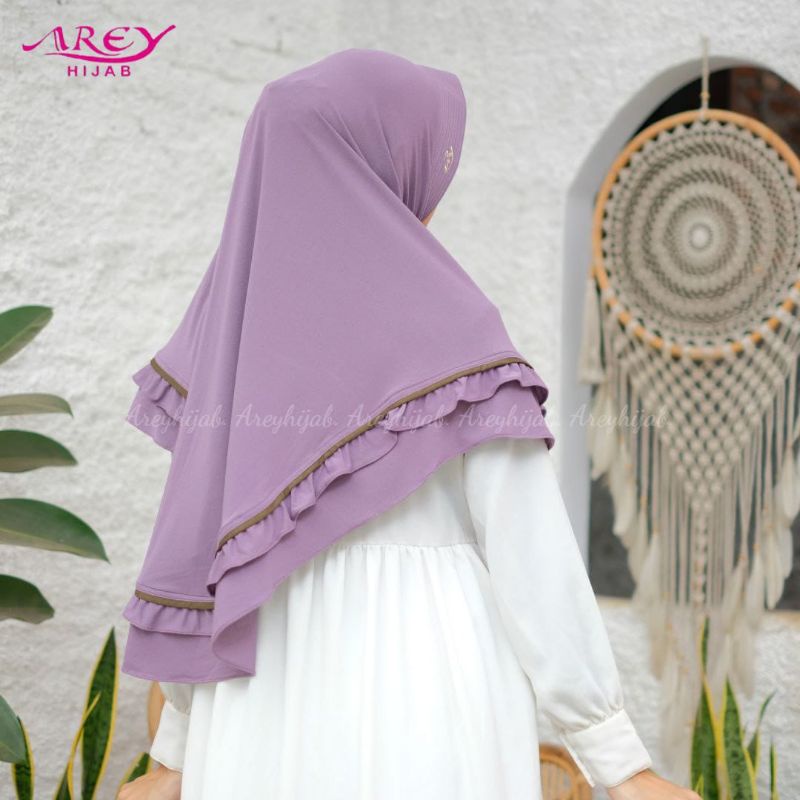 [Arey Hijab]••AMARA••hijab instan polos••kerudung instan rempel