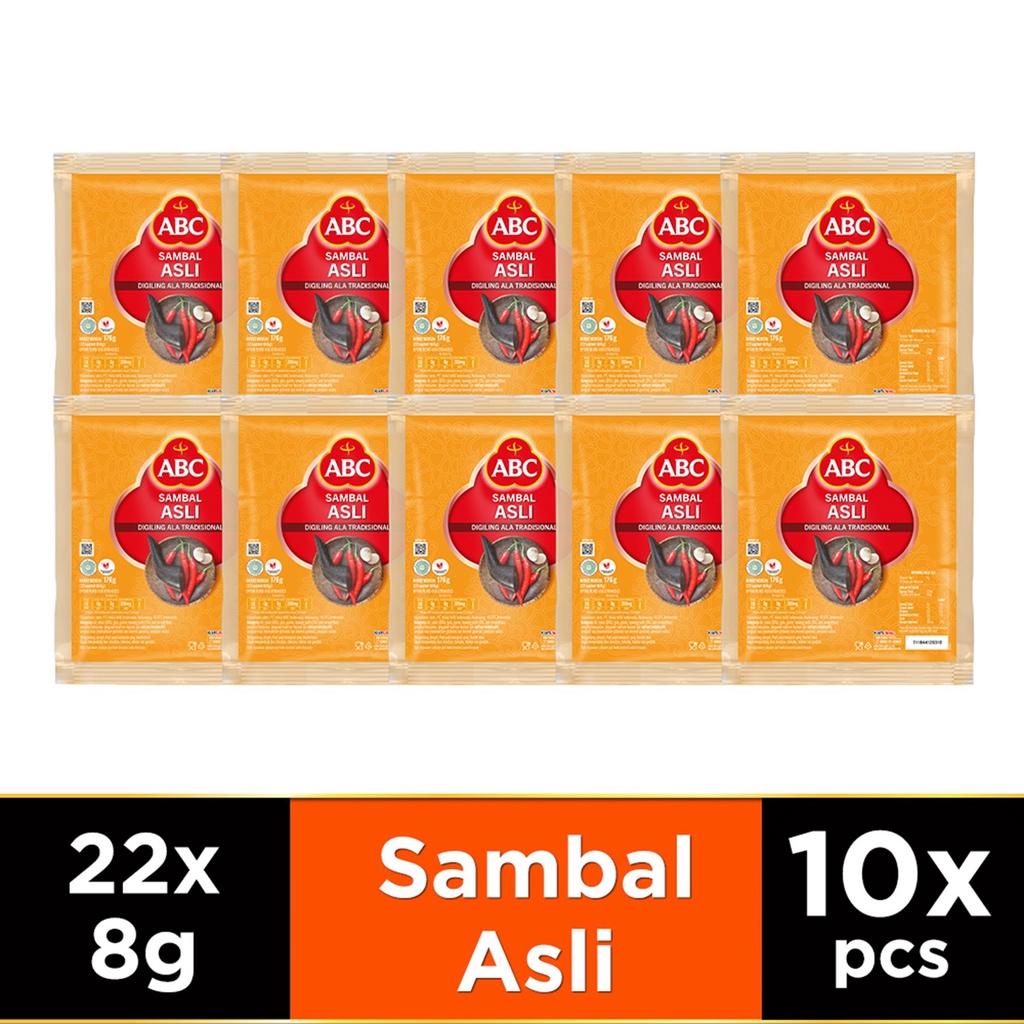 

ABC Saus Sambal Asli 22 x 8 g - Multi Pack 10 pcs