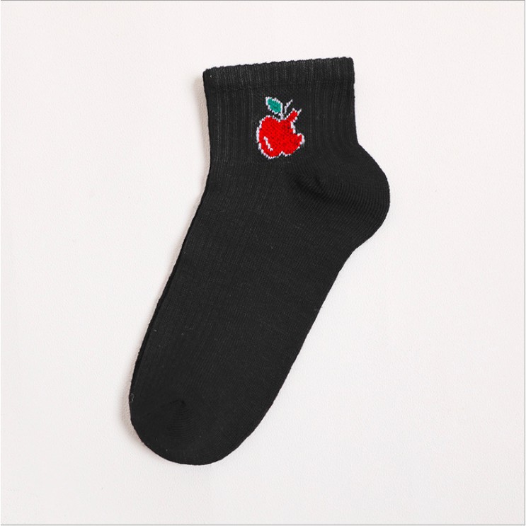 MurmerOfficial R139 Kaos Kaki Motif Buah Cute Kaoskaki Pendek Socks Fruit Fashion Wanita Korea