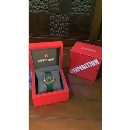 PRELOVED JAM TANGAN WANITA EXPEDITION E6782 TALI KULIT ORIGINAL