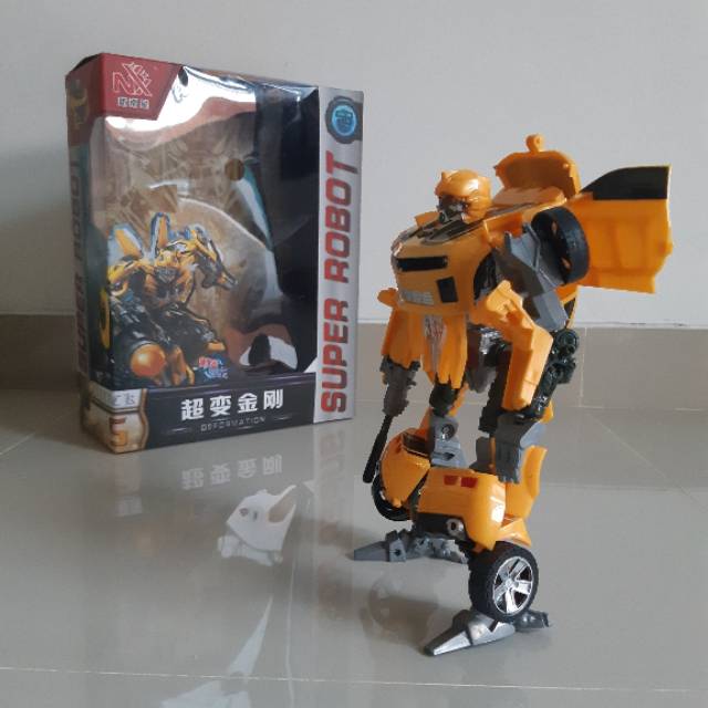 Mainan Robot Transformers Bumblebee Demormed Figure Mobil Anak Edukasi