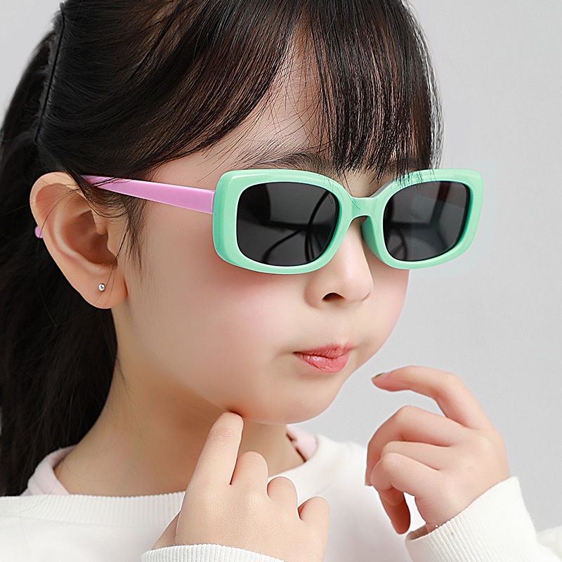 Polarized Kacamata For kids Fashion Kacamata Box Silicone Legs Cute Boys And Girls