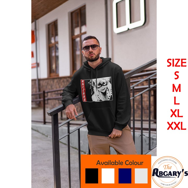 HOODIE KUPLUK PRIA KATSUKI BAKUGOU PLUS ULTRA KACCHAN MY HERO ACADEMIA